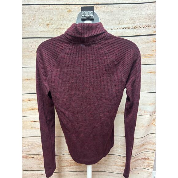 Smartwool Merino Wool Turtleneck Sweater - Women's Large Maroon - Picture 3 of 12